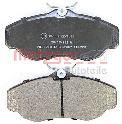METZGER 1170532 Bremsbelagsatz, Scheibenbremse